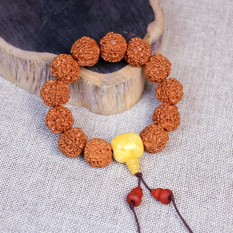 Nepal Five-petal Rudraksha Hand String Natural Bodhisattva Beads Hand String Creative Geometry Stationery Jewelry Gift Wholesale