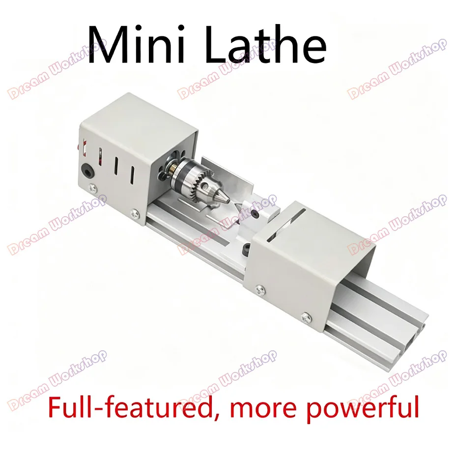 Mini Wood Lathe Machine Upgraded 110V-240V Speed Adjustable Rotary Tool Set Buddha Pearl Lathe Grinding Polishing Woodwork Tool