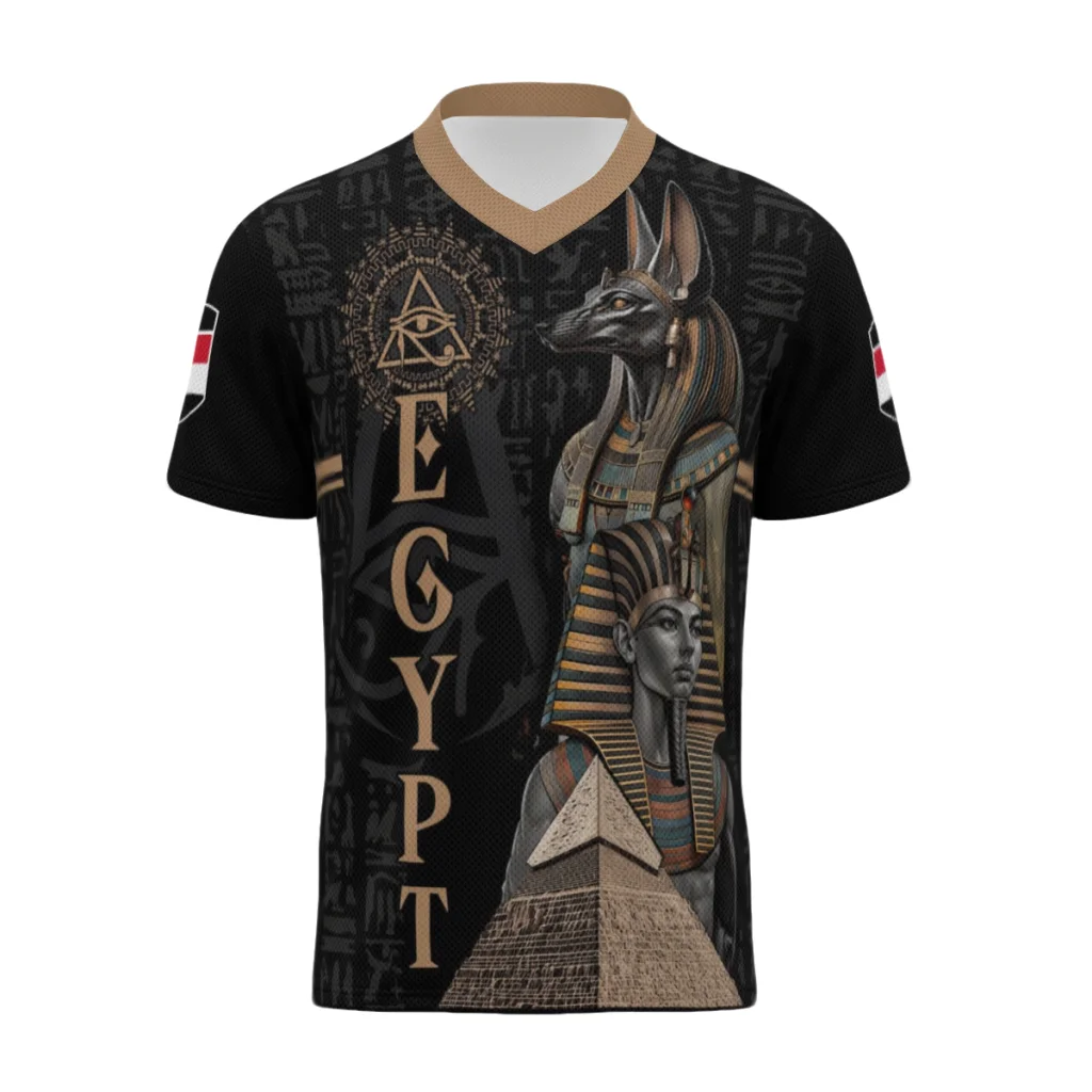 Men Fashion Egypt - 2026 egypt Flag Retro V NECK