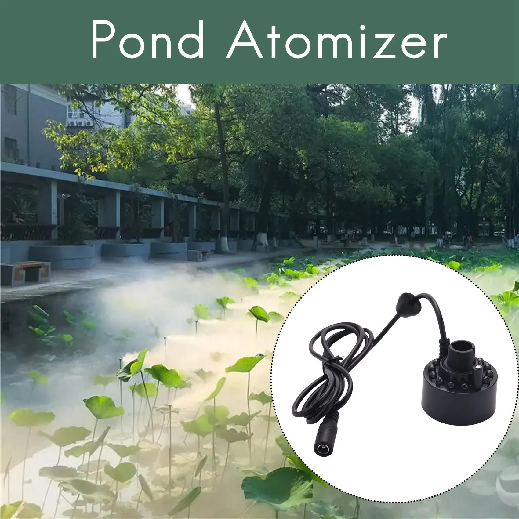 12 Led Industrial Incubator Humidifier Pond Atomizer Air Udifiermih DC 24V Mist Maker Fogger Water Fountain