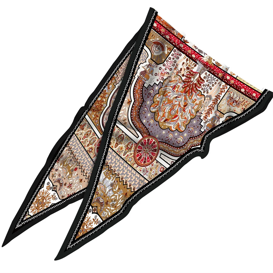 Diamond Scarf Image Tree Print Brand Silk Scarves Wraps Women Luxury Bandana Headband Lady Hijabs Foulards Neckerchief Shawls