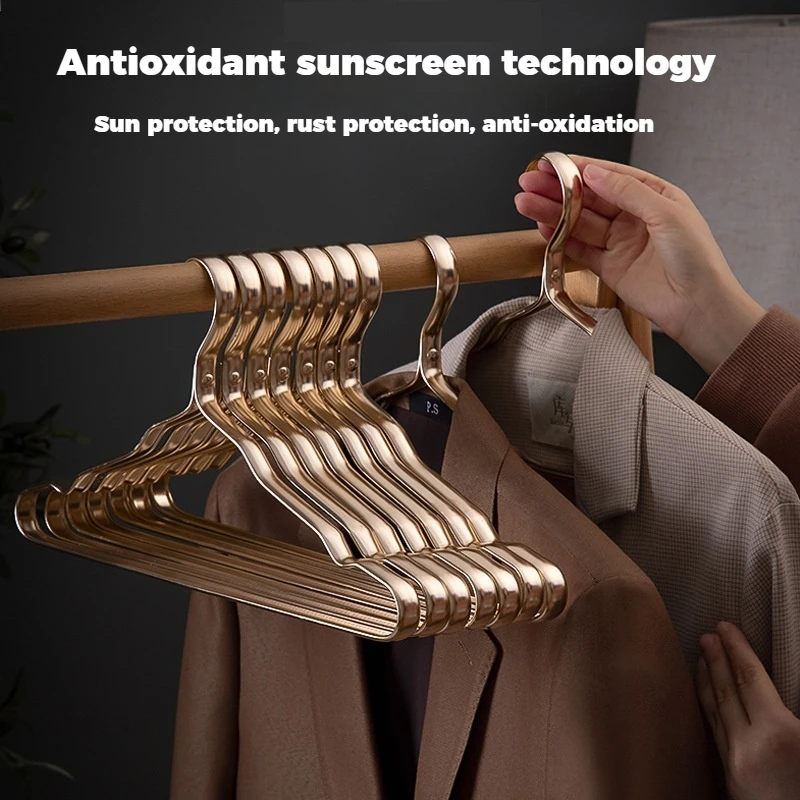 

Одинарная прочная нескользящая сушка 45 г, вешалка для одежды из алюминиевого сплава, подвесная вешалка для пальто для домашних взрослых, органайзер для принадлежностей