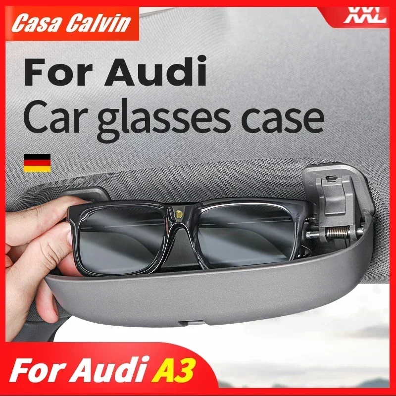 AUDI サングラス （ケース付き） ◇アウディ AUDI◇レッド◇サングラス収納 レザー メガネケース
