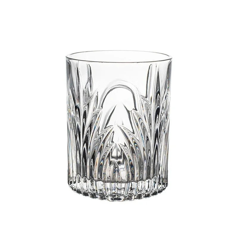 

Crystal glass engraved whiskey cup, home retro XO foreign wine glass wine set