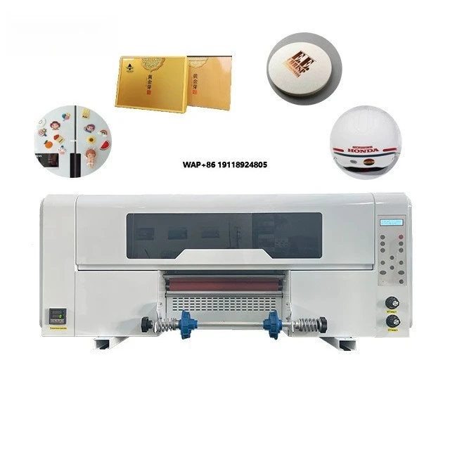 Professional A3 UV DTF Inkjet Printer High-Resolution Xp600 Print Head for Acrylic and Glass Stickers for Leather Printing
