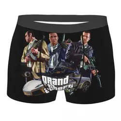 Fashion Grand Theft Auto Boxers Shorts Panties Men's Underpants Breathable GTA Game Briefs Underwear