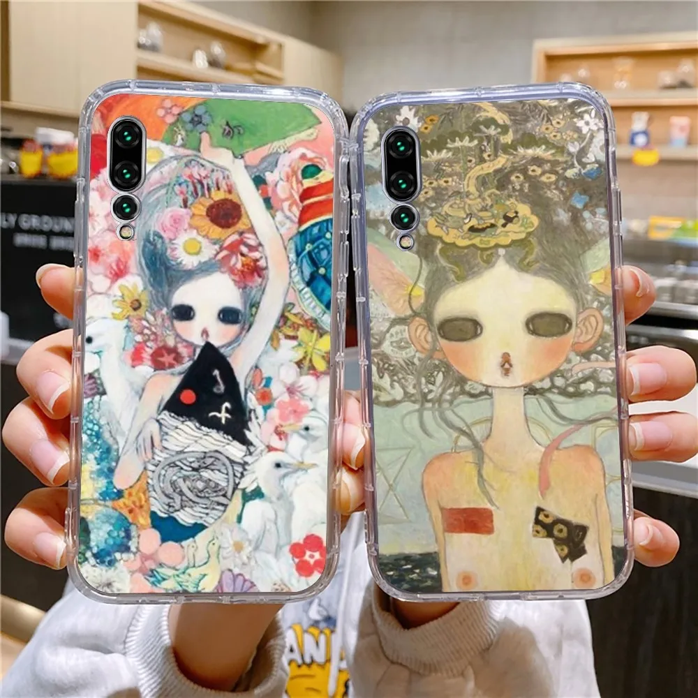 Aya Takano Phone Case For Xiaomi 11 Redmi Note 11 5G 8T 9A 9 10T Note8Pro Note9 12SUltra Transparent Case