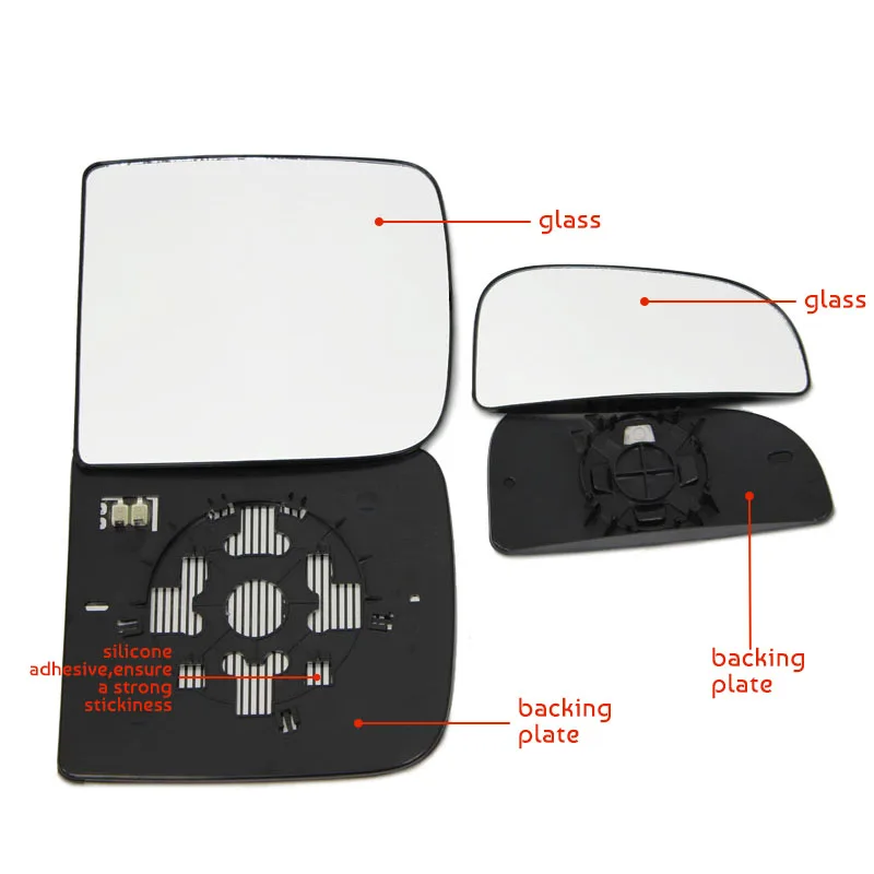 Left or Right Side Heated Car Door Wing Mirror Glass Auto Rearview Rear View With Base For Dodge Ram 1500 2500 3500 2010-2020