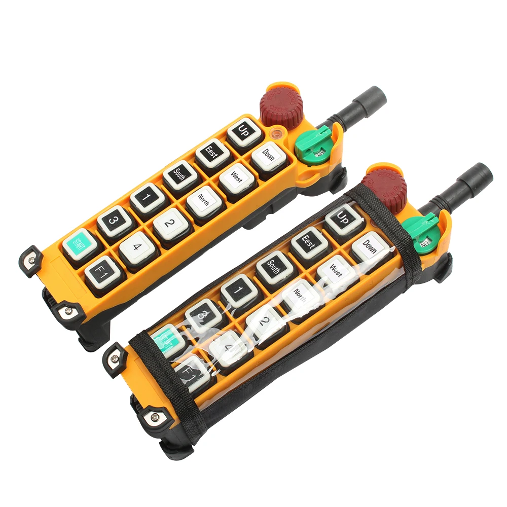 Imagem -05 - Velocidade Dupla Industrial sem Fio Rádio Controle Remoto Interruptor de Controle Guindaste Guindaste Controle Guindaste Elevador F246d 8d 10d 12d