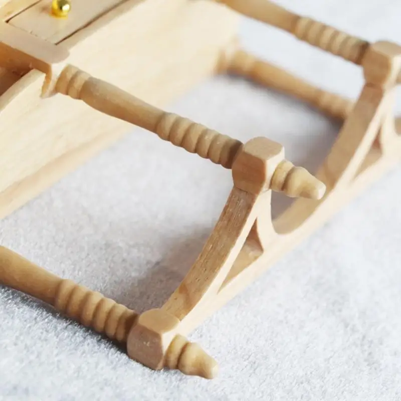 77hd Miniatura Desk con cajón funcional para entusiastas las casas muñecas a escala 1/12 accesorios para visualización