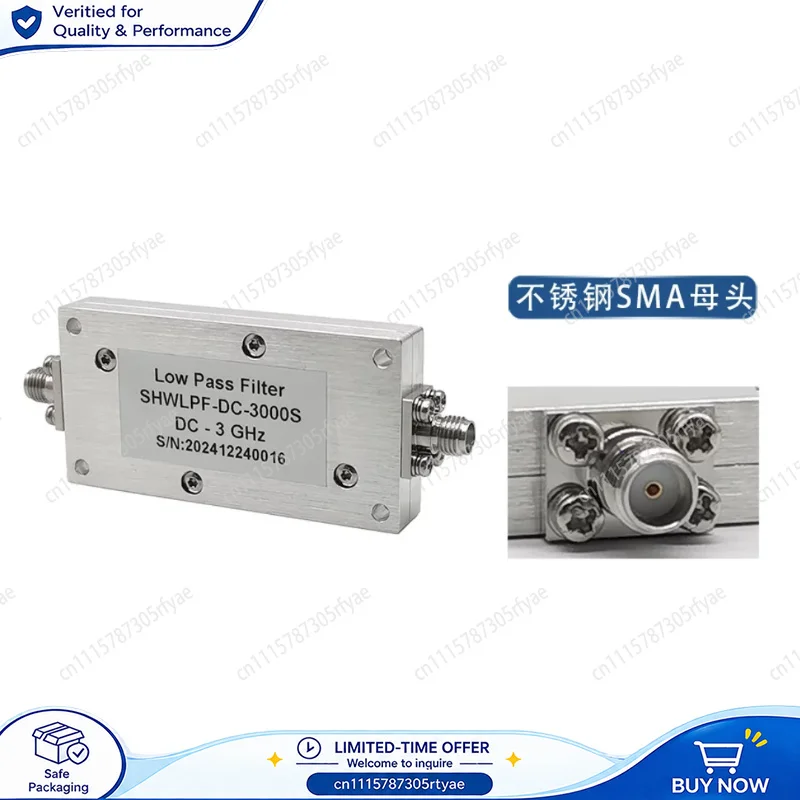 DC-1 1.1 1.5 2.2 3 10GHz 5W 15W SMA Female RF Microwave Coaxial Low Pass Filter Signal Filter Module Connector
