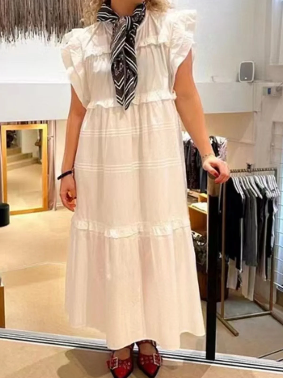 Summer Vaion Sle Loose Women's Dr Pure Color Svel Floral  Hooded Dr Casual Comfortable Cotton Dr