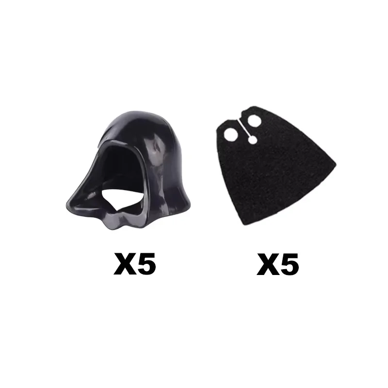 MOC Movie Character Wars Cape Vampire Coat Plush Anti-Fur Cloak Figures Building Blocks Helmet Hood Mini Weapons Bricks Toys