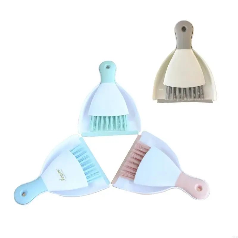 

J2HB Small Broom and Dustpan Set with Cleaning Brush Combosfor Home Desktop Sofa Kitchen Keyboard Bedroom Study Room Sweeping