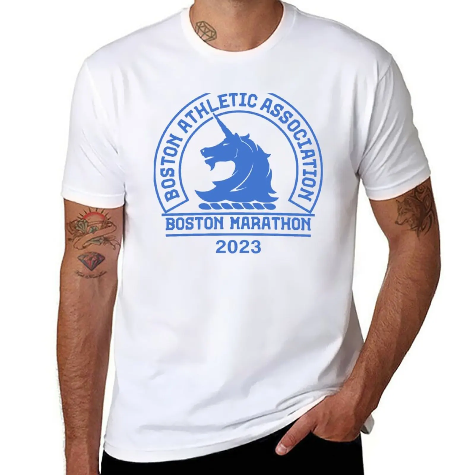 Boston Marathon 2023 T-Shirt T-shirt short funny t shirt summer top mens clothes