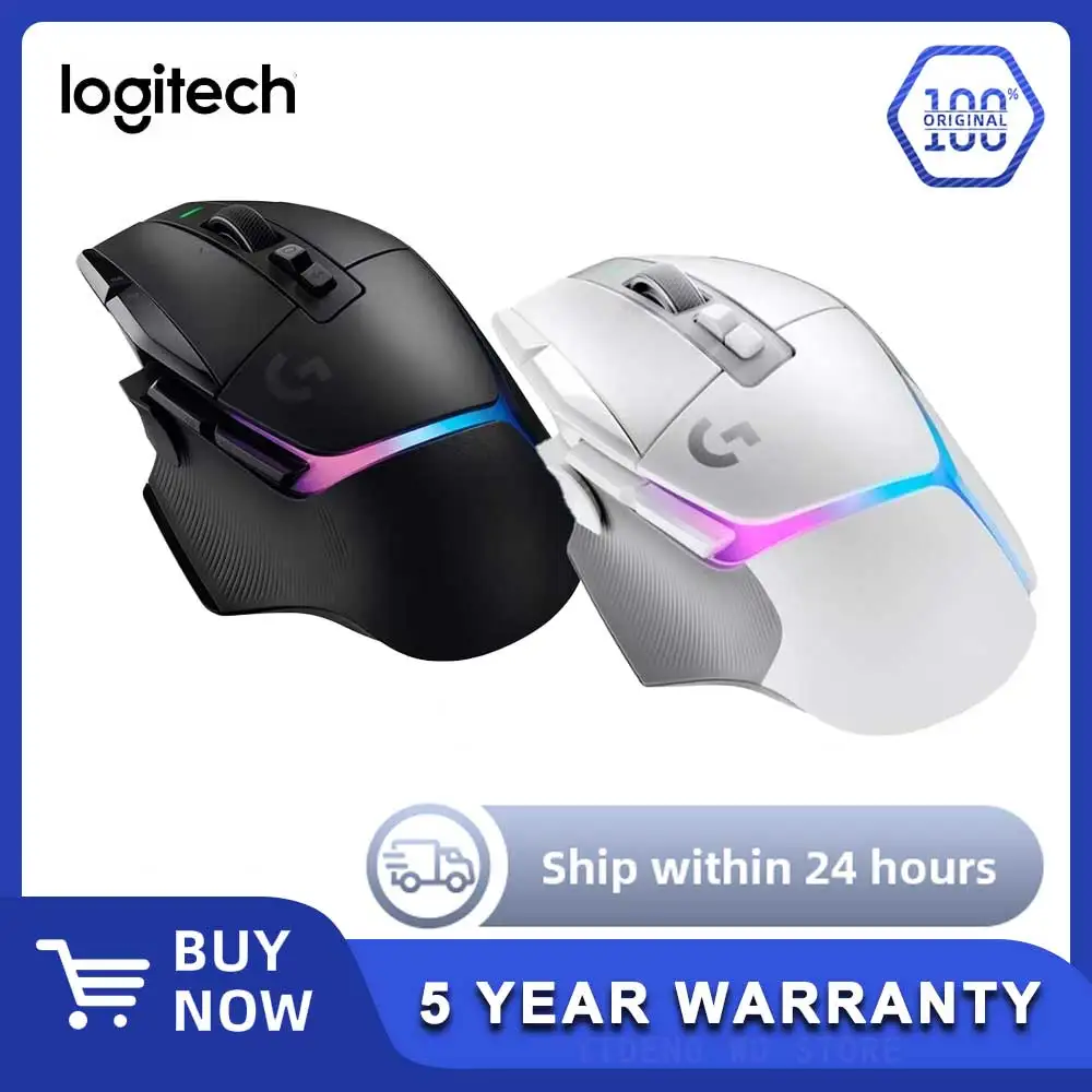 Logitech G502 X PLUS LIGHTSPEED Wireless Gaming Mouse G502X LIGHTSPEED 25K Hero Optical Sensor Programming Gaming Mice New