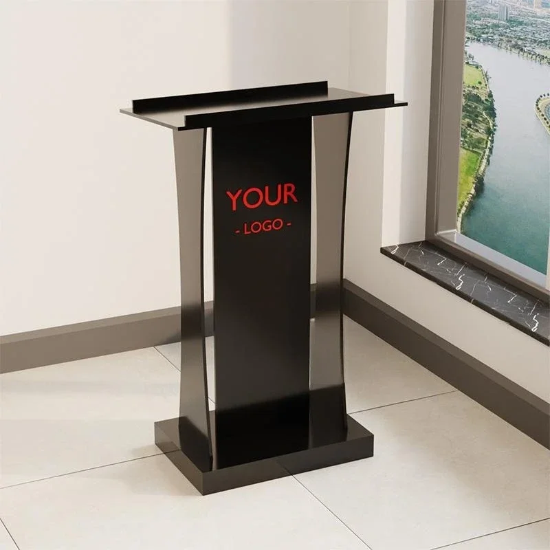 Acrylic podium Conference, hotel information desk Shopping guide desk Parking desk