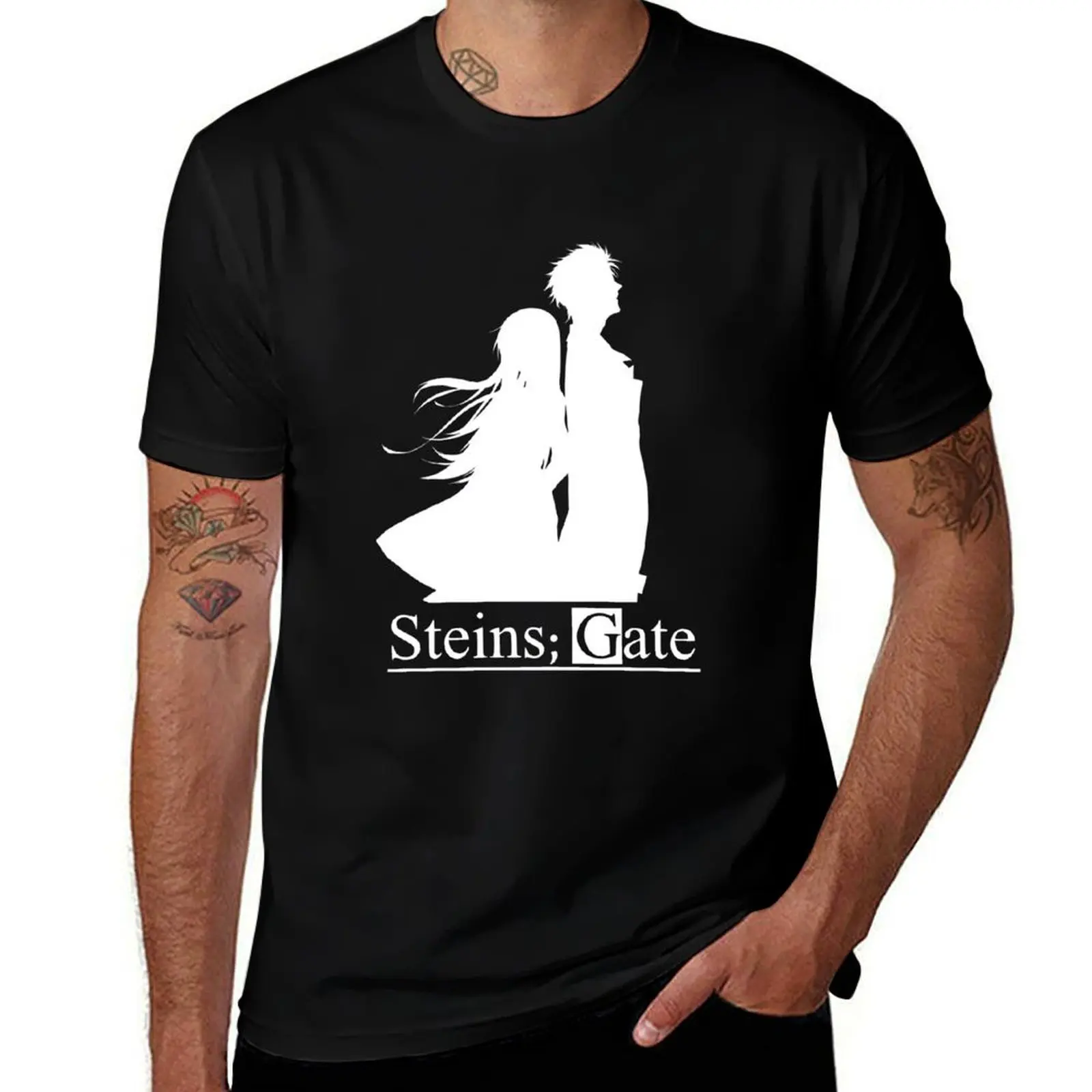 

Steins;Gate (Dark) T-Shirt t shirt personalised t shirts for man pack cotton T-Shirt