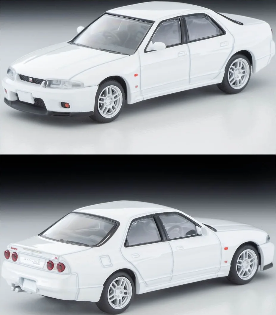 Tomytec-Alloy Car Model Coleção, Tomy Ornamentos, TLV LV-N151c Nissan GT-R R33, 1:64