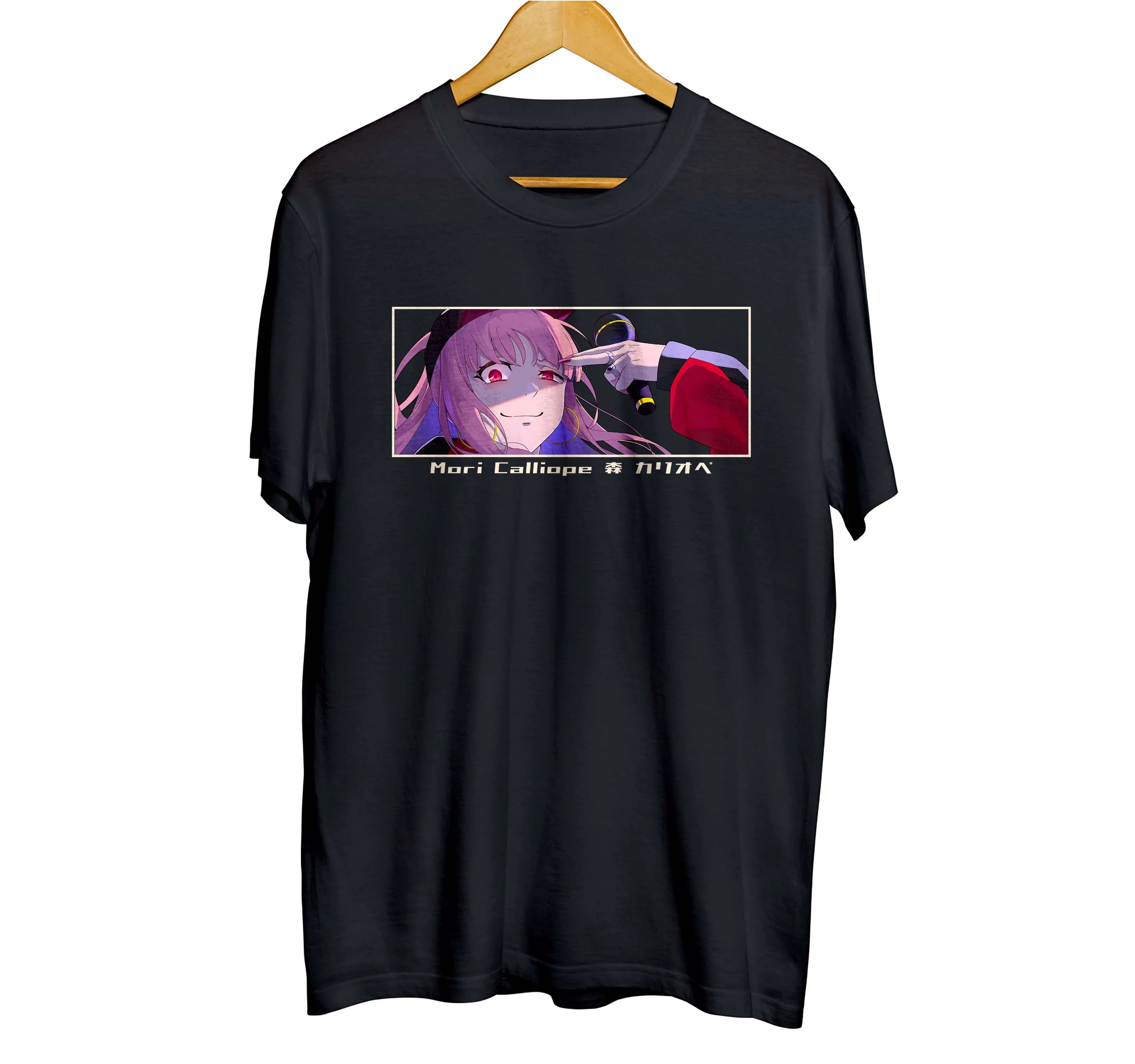 T-shirt distroanime vtuber MORI CALLIOPE MISS MORI - HOLOLIVE ENG 100% cotton combed 30s