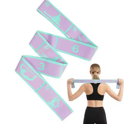 8-grid Yoga Fitness Resistance Band Fitness Pull Belt Yoga Fitness Band Body Stretching Yoga Exercise Band Pilates Flexbands