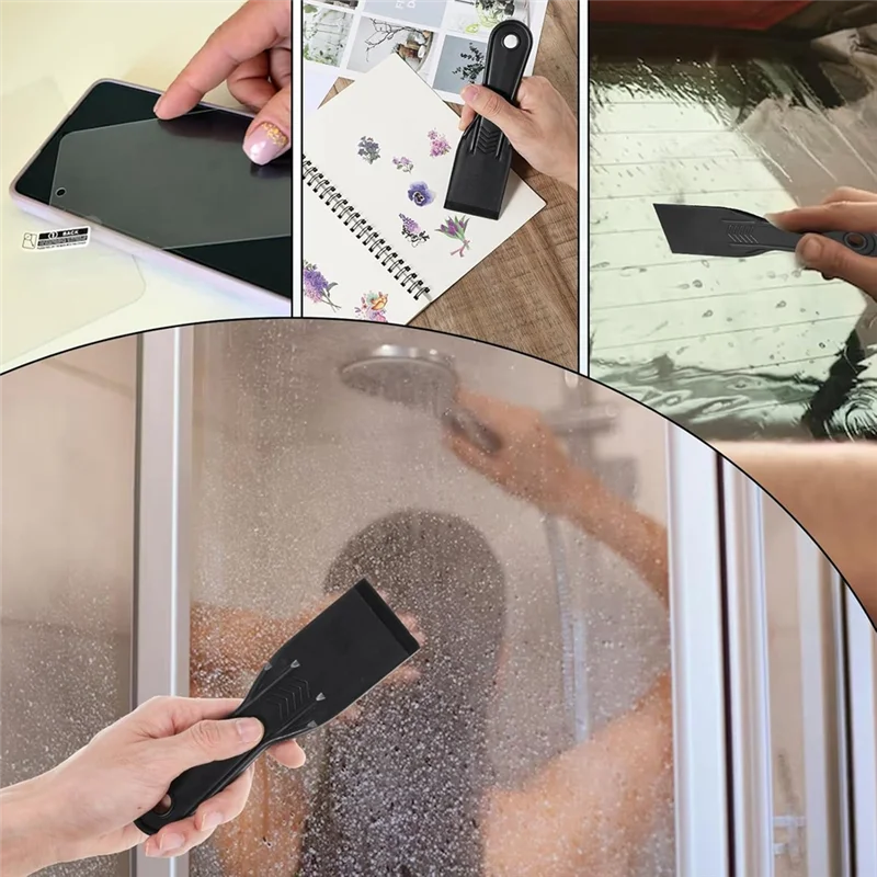 【Off-Shelf】 Voor het tappen van gipsplaatmuur voor zetmessen, 5 stuks 2 inch flexibele plastic verfschraper gereedschapsset-plastic plamuurmes in