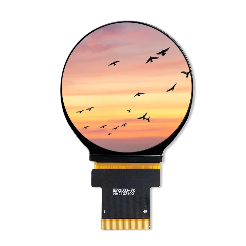 

2,1-дюймовый TFT ЖК-дисплей с круглым экраном, интерфейс RGB, разрешение 480*480, ST7701, драйвер, цветной экран, 40 контактов