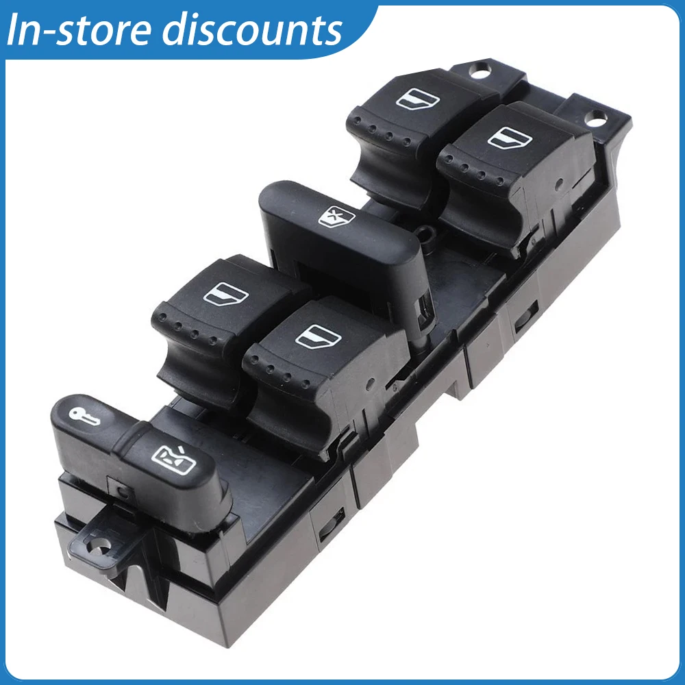 Driver Master Window Control Switch for Volkswagen Jetta Golf Passat B5, Premium Direct Replacement OEM 1J4959857D 1J4959857