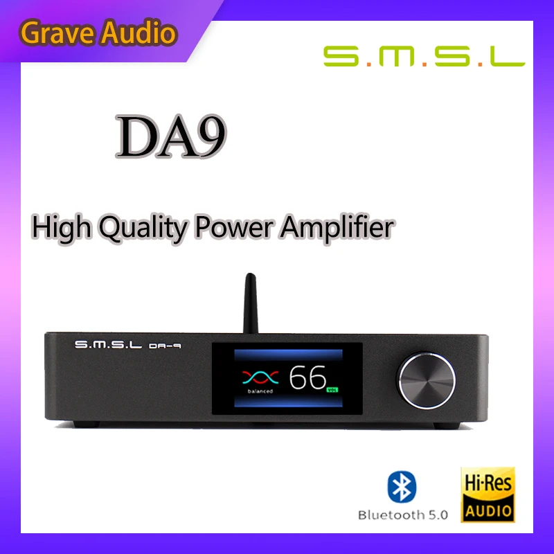 SMSL DA9 High Quality Power Amplifier Bluetooth 5.0 Amp APT- X Support DA9 with Remote Contro stereo amplifier DA-9