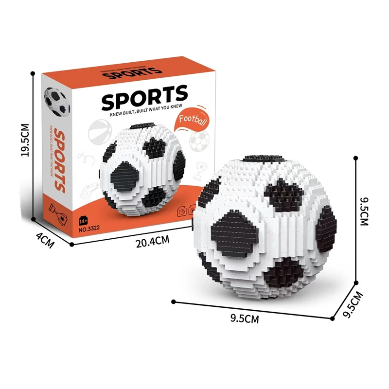 Bloques de construcción de campo deportivo nuevos y creativos, juguetes de fútbol, rompecabezas de baloncesto, modelo de ensamblaje, adornos, bloques de construcción, regalo de cumpleaños