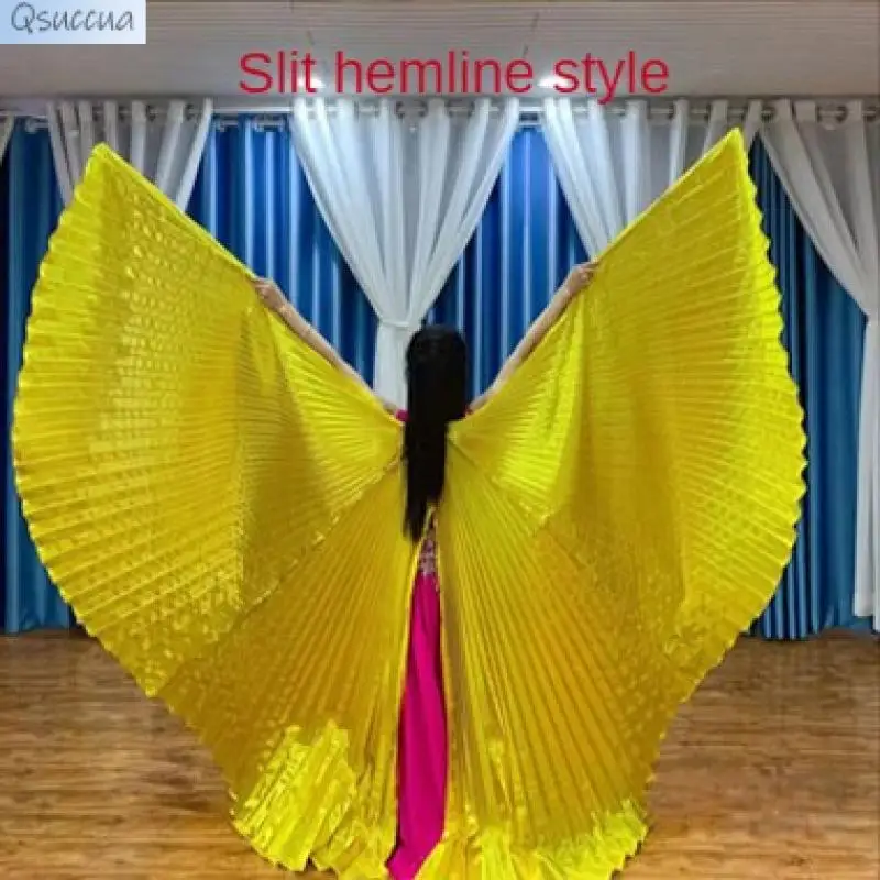 Adult Belly Dance Golden Wings Dance Props Indian Dance Show Wings 360 Degrees