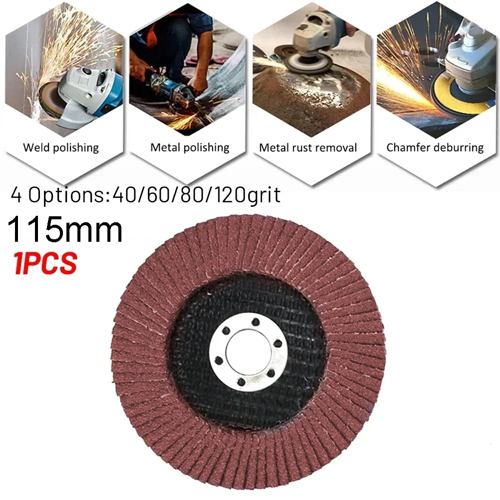 1PCS Grinding Wheel Flap Disc Angle Grinder Sanding Disc Power Abrasive Tool Flap Grinding Wheel Red Sand Cup Grinding Wheels