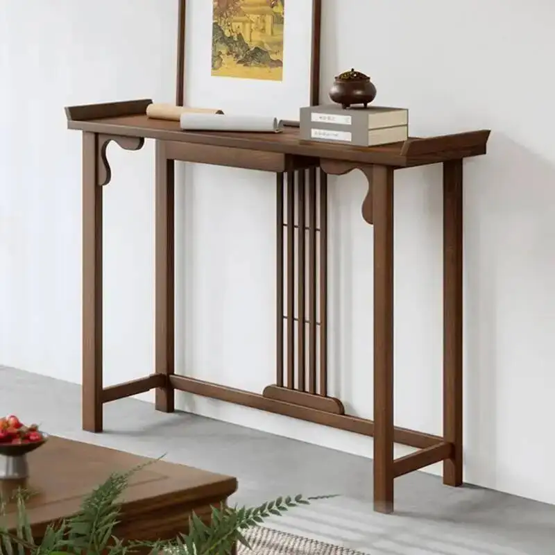 Console Narrow Style Tables Chinese Minimalist Elegant Glamour Retro Console Tables Design Premium Bureau Furniture Home