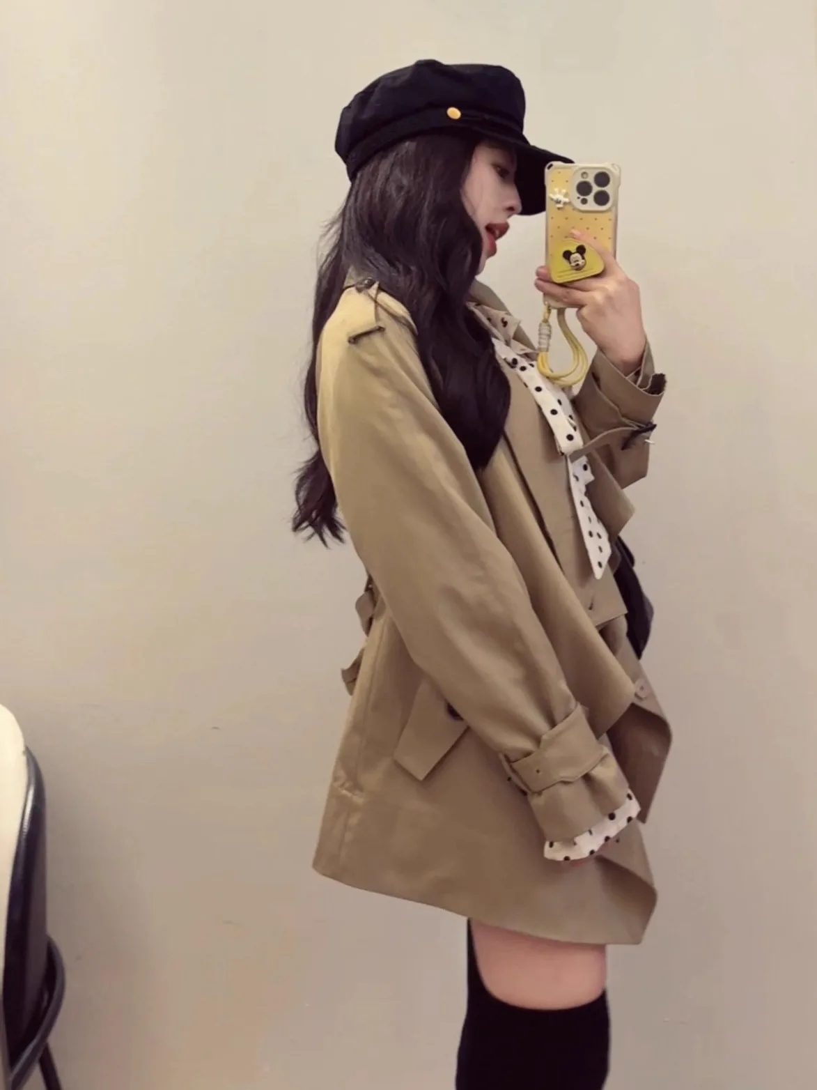 

Large Eye ort Coat Jaet 50 Small Size Vintage Mid-Century Design Commute Sle Long Sve Hooded Cotton Polyester Blend