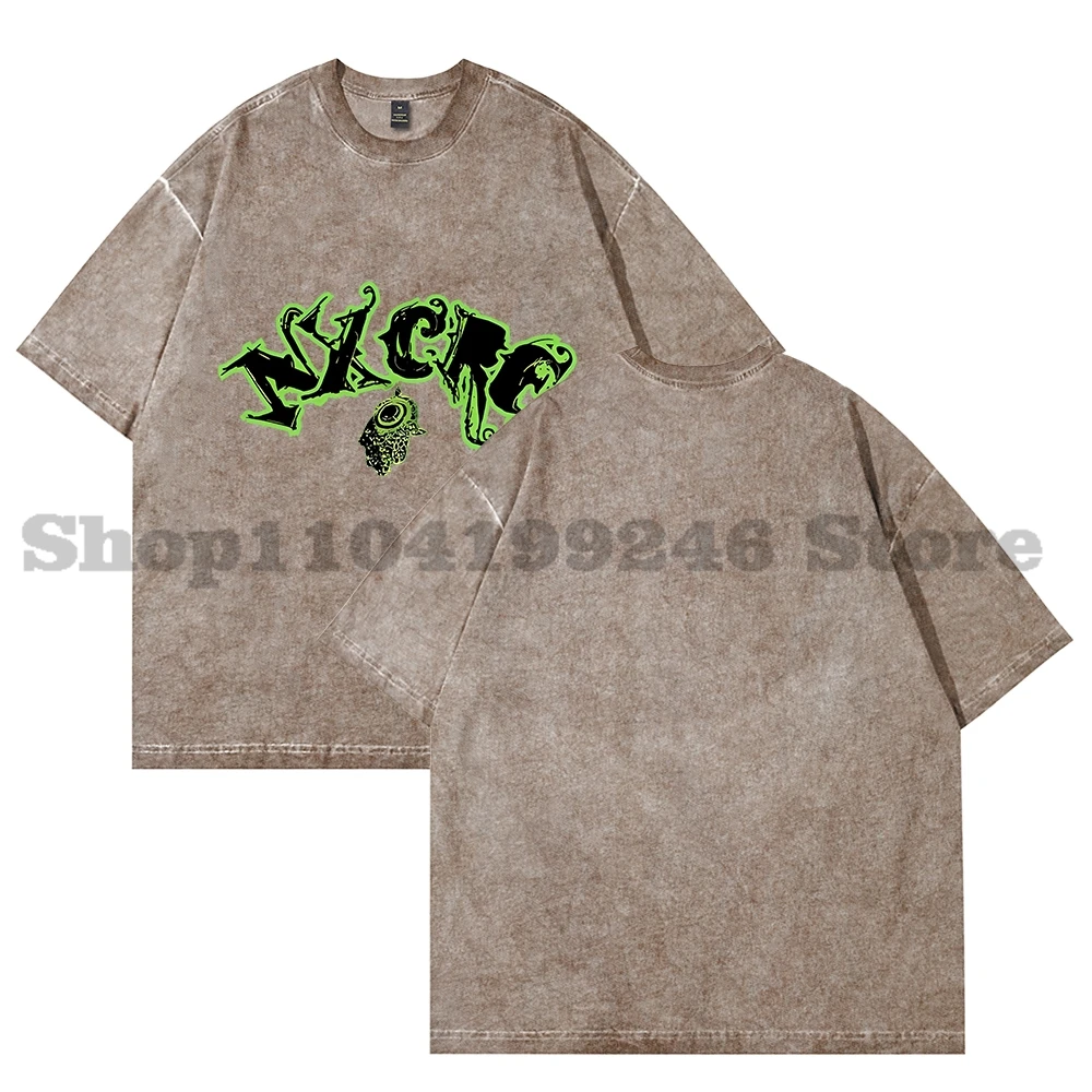 

NXCRE Logo Merch Vintage Wash Tee Cosplay Women Men Fashion Short Sleeve Cotton T-Shirts