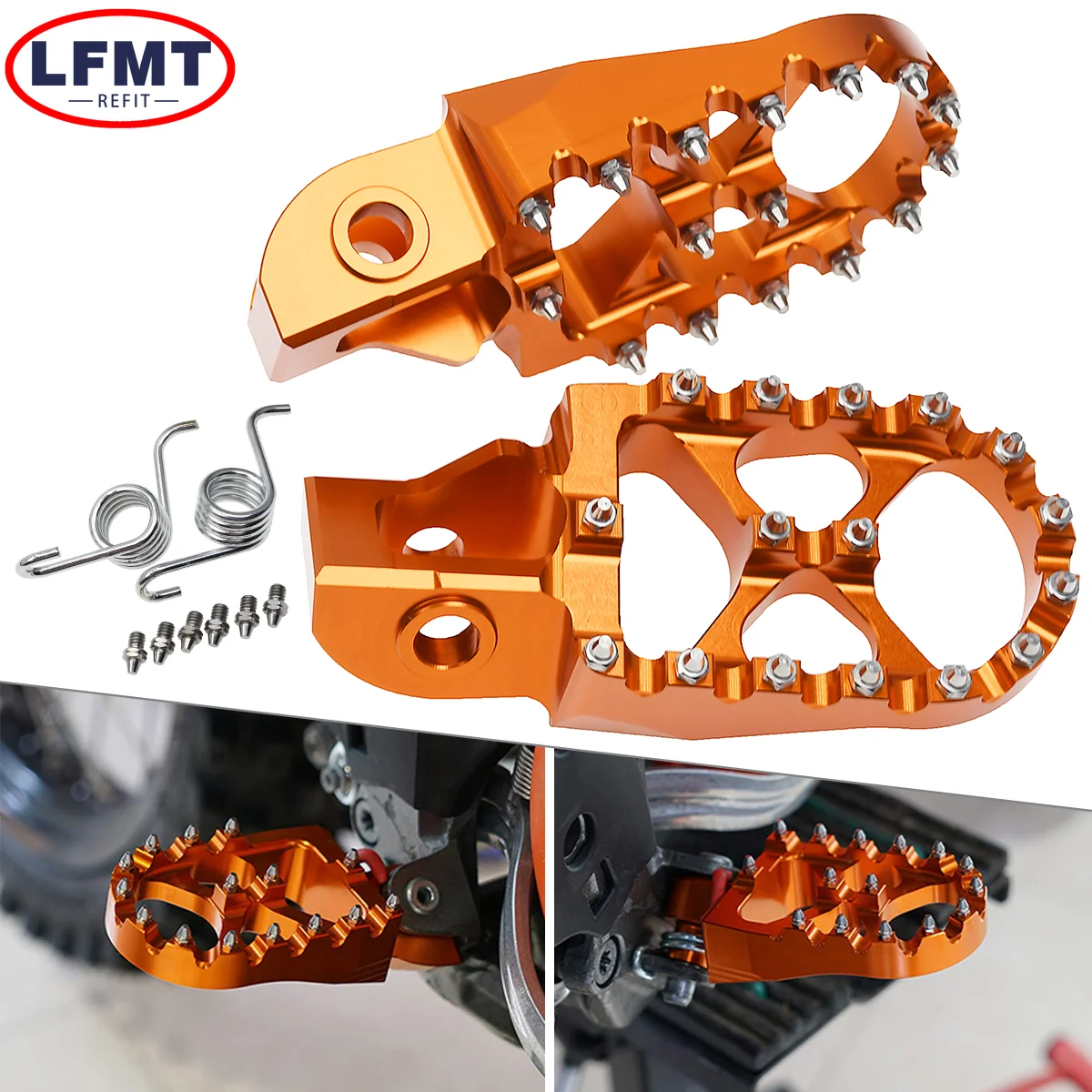Motorrad-Fußrasten für KTM SX SXF EXC EXCF XC XCF XCW, für Husqvarna TX FX TC FC, für Gas Gas MC EC F 2017-2023