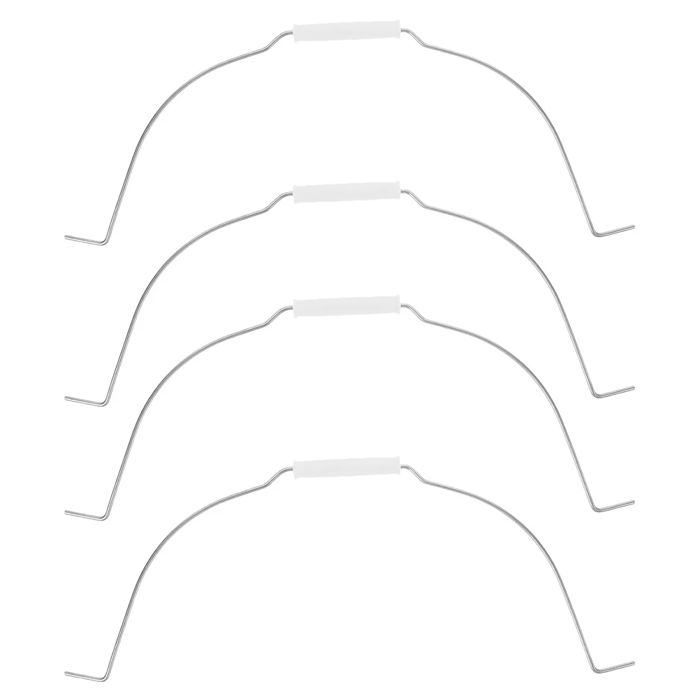 

4pcs Bucket Handle Iron Galvanized Replacement Heavy Duty Pail Grip For Home Garden Cleaning Fishing Utility Metal Bucket