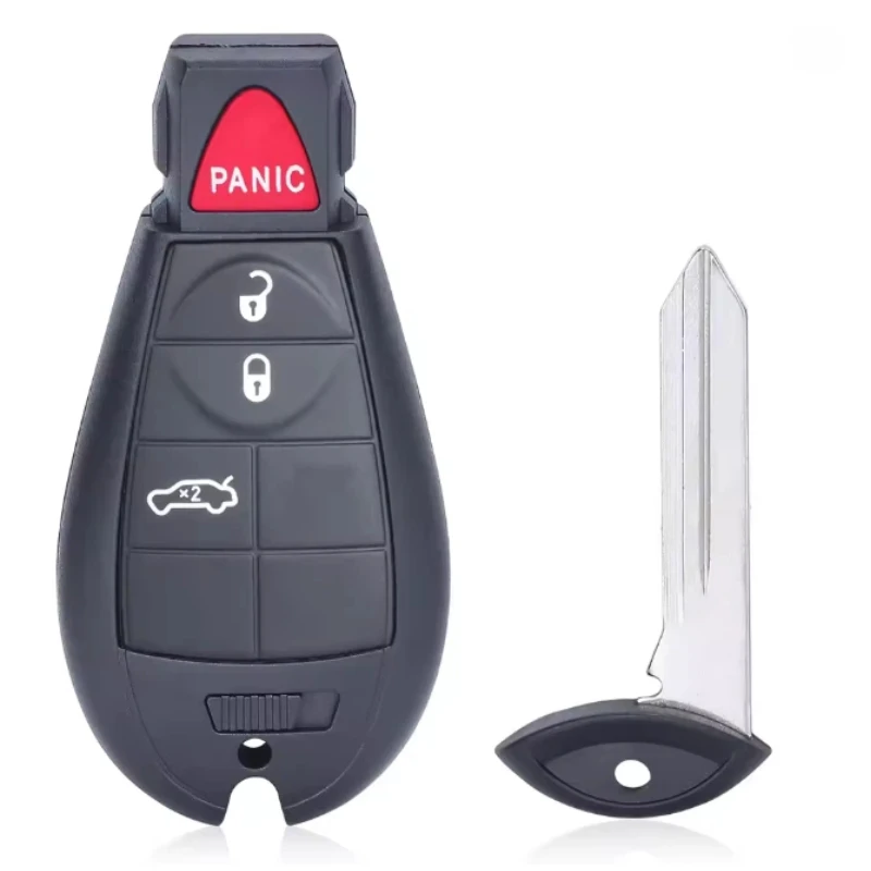 3+1 Buttons Remote Car Key Fobik ASK 433.92MHz PCF7941A/HITAG 2/ID46 Chip/FCC ID:M3N5WY783X IYZ-C01C For Chrysler Jeep