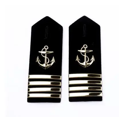 Navy Should Mark Epaulettes Sailor Stainless Steel Officer Gold Colour Men