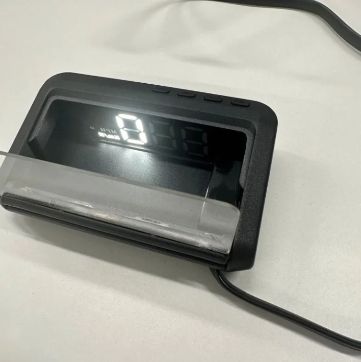 C100 OBD2 Head-Up-Display Auto OBD HUD Zubehör Tachometer Wassertemperatur Spannungsprojektor mit Geschwindigkeitswarnung für Fahrzeuge – Detail 9