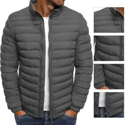 Casual Winter Coat  Slim Fit Autumn Winter Parka Jacket  Thicken Warm Men Coat