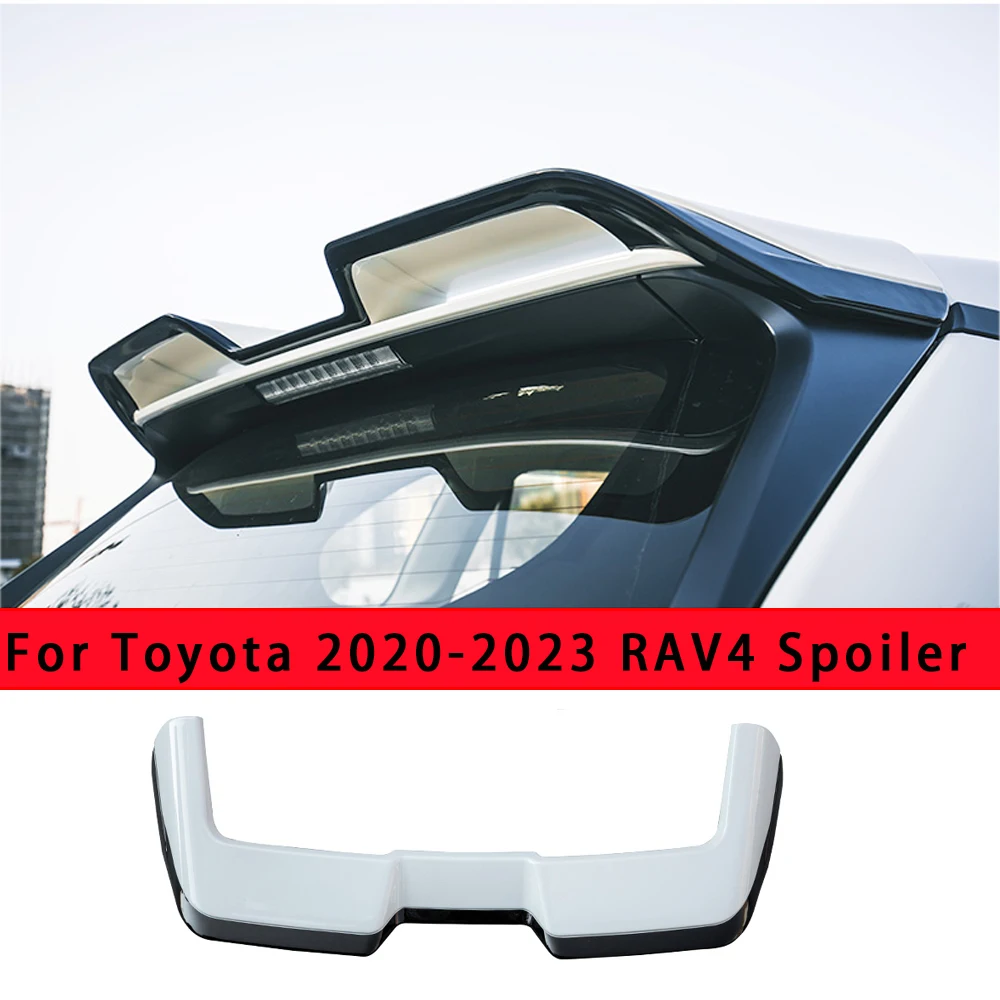 

Suitable for Toyota RAV 4 spoiler 2020 2021 2022 2023 4th generation Rav 4 modified top wing rear tail high quality ABS spoilers