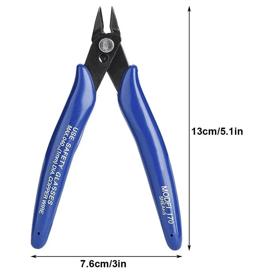 1Pc Multi-tools Electrical Wire Cable Cutters Cutting Pliers Side Snips Flush Stainless Steel Nipper Hand Tools