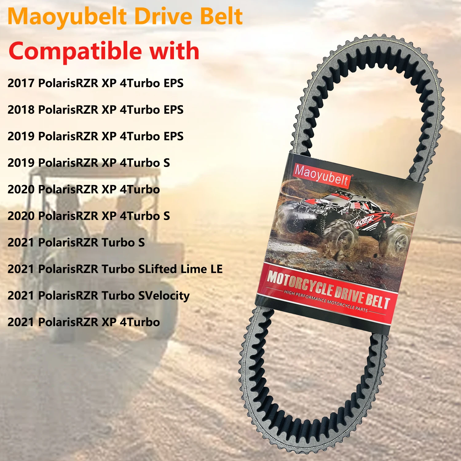 Drive Belt Replace NO.3211202 3211186 50C4289 Compatible with Polaris RZR PRO XP/RZR PRO XP 4 / RZR XP 4 Turbo (S,EPS) /RZR XP T