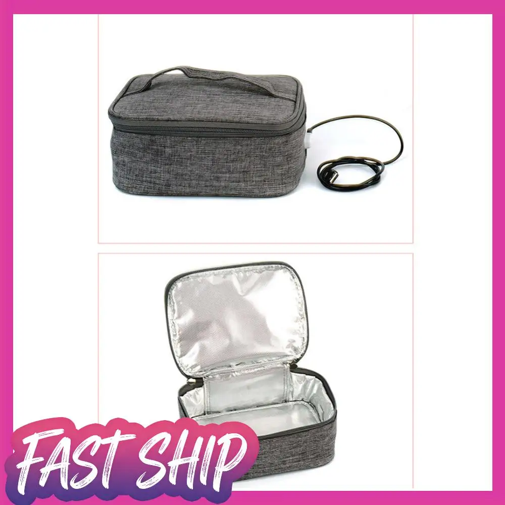 

USB-нагревательная сумка для ланча, электрическая сумка для обеда, ткань Оксфорд, портативная подогреватель еды, водонепроницаемая, большая вместимость для кемпинга, пикника