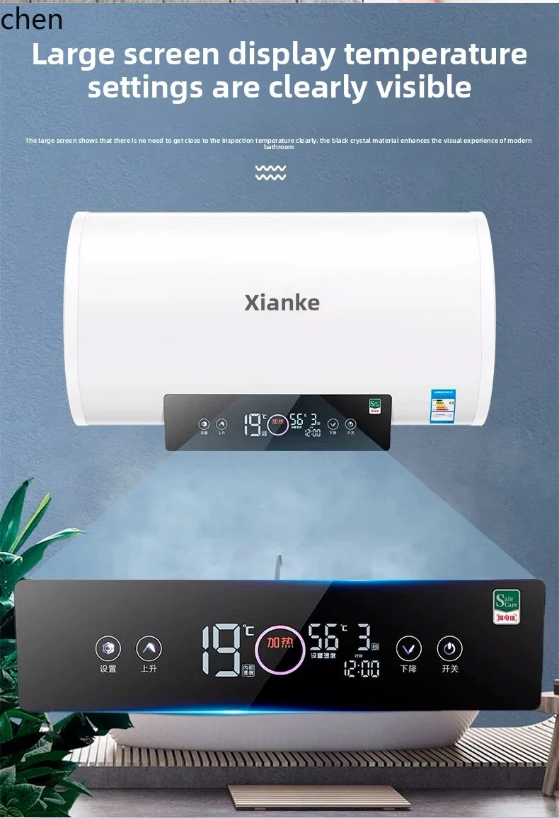 ZML scaldabagno elettrico doccia elettrica per bagno domestico piccolo bagno d'acqua con accumulo rapido del calore