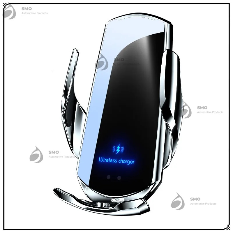 

Car Wireless Charging Mobile Phone Holder 15W Induction Opening and Closing Car Navigation Frame Car Supplies