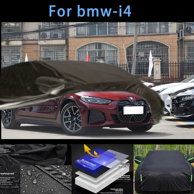 

For bmw-i4 Outdoor Protection Full Car Covers Snow Cover Sunshade Waterproof Dustproof Exterior Car accessories