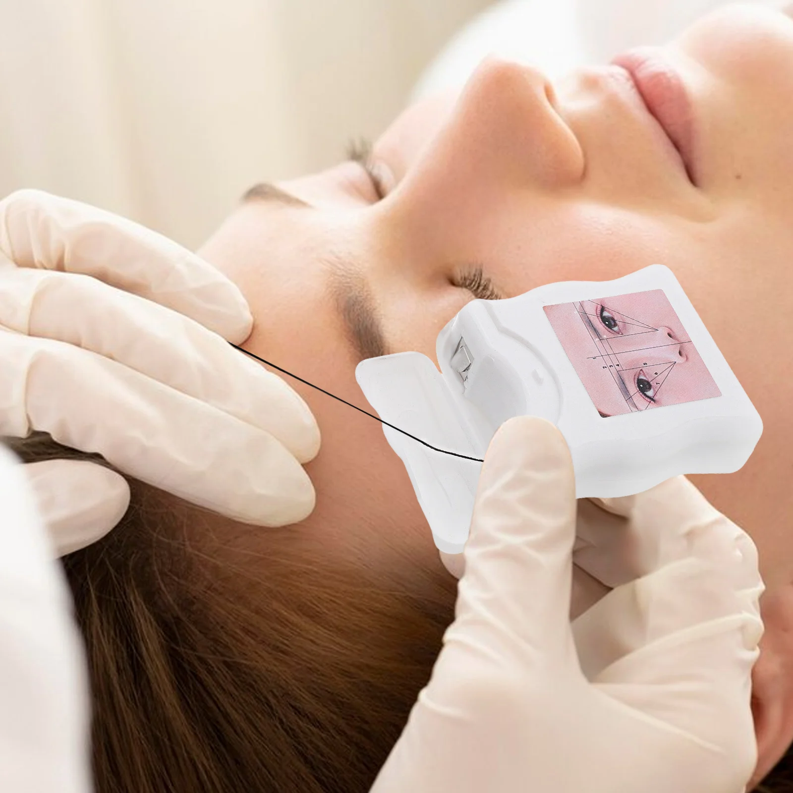 الحاجب رسم الخرائط سلسلة الحاجب أداة متعددة الوظائف النايلون دائم الدقة رسم الخرائط سلسلة لتشكيل الحاجب واستخدام الوشم #1