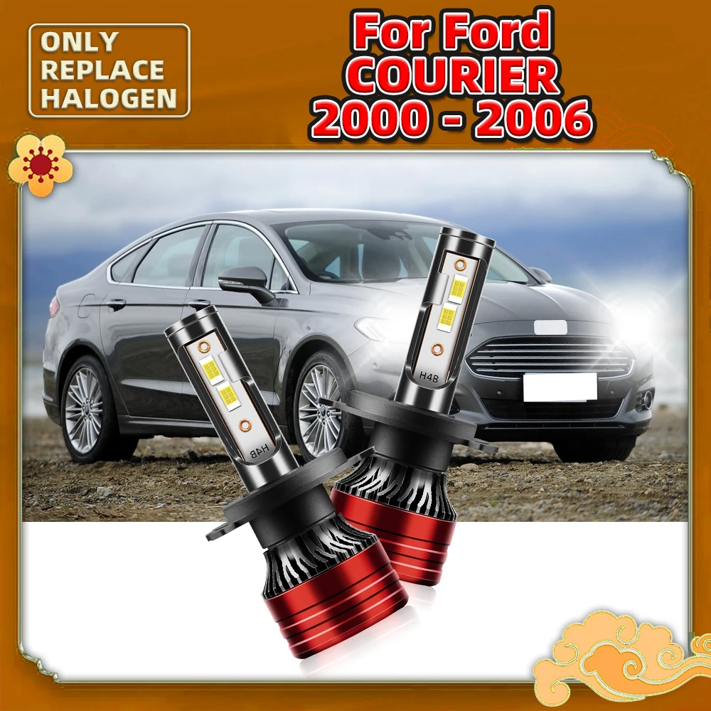 120W 16000LM LED Car Headlights H4 Hi/Lo Beam Bulbs Vehicles Front Headlamps For Ford Courier 2000 2001 2002 2003 2004 2005 2006